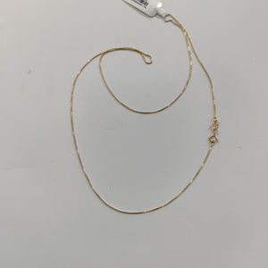 CADENA VENECIANO 14K 55 CM 1.8 GR (NUEVO)