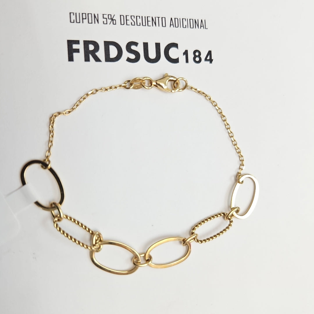 PULSERA ORO 14 K 3.6 GRMS (SEMINUEVO)