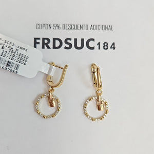 ARETES PAR ORO 14 K 4.7 GRMS (SEMINUEVO)
