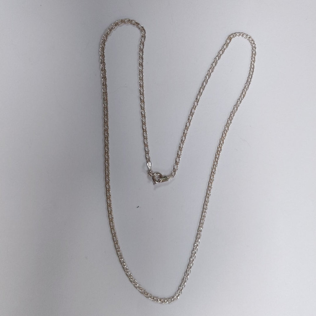 CADENA TEJIDO ESLABONES PLATA .925 55 CM 3.9 GR (NUEVO)
