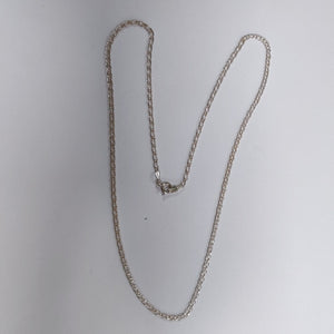CADENA TEJIDO ESLABONES PLATA .925 55 CM 3.9 GR (NUEVO)