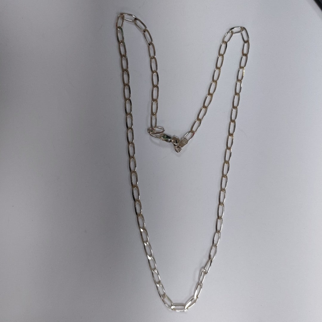 CADENA TEJIDO ESLABONES PLATA .925 55 CM 10.1 GR (NUEVO)