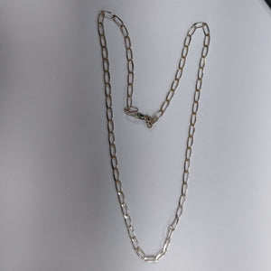 CADENA TEJIDO ESLABONES PLATA .925 55 CM 10.1 GR (NUEVO)