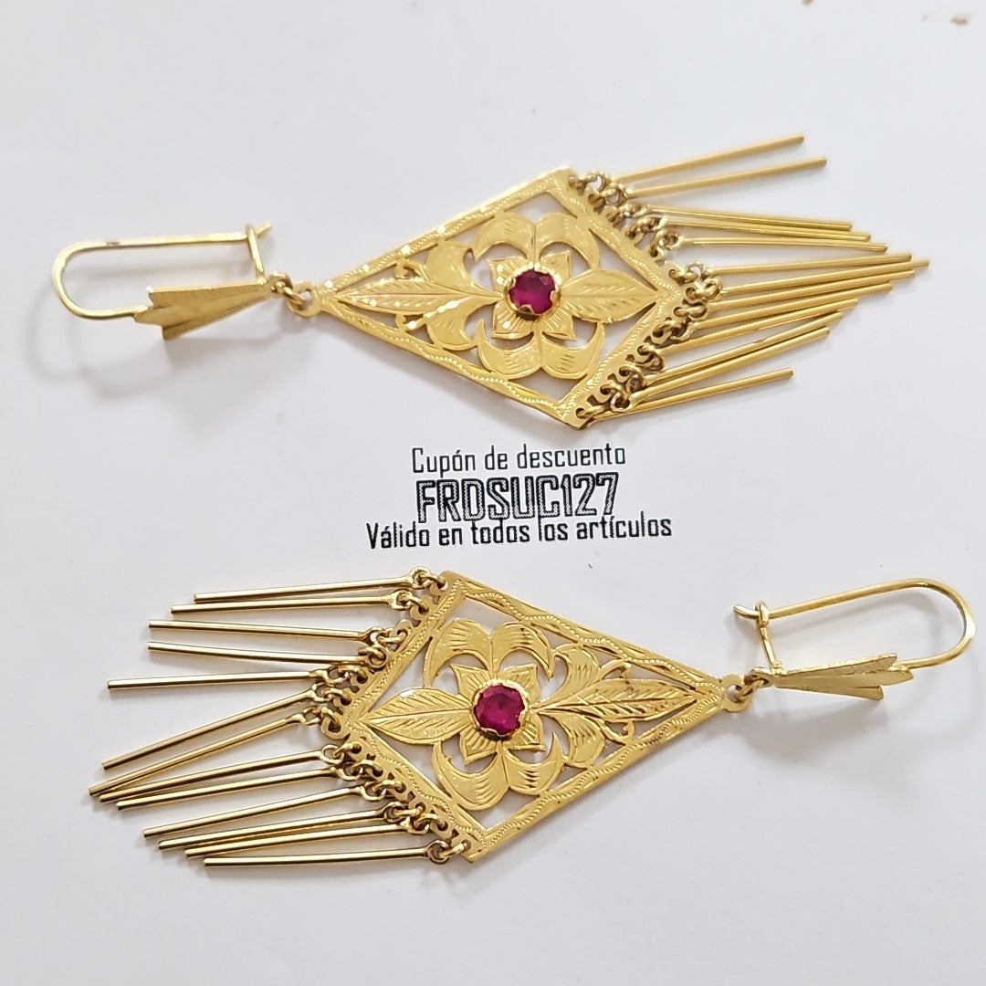 ARETES PAR ORO 10 K 11.6 GRMS (SEMINUEVO)