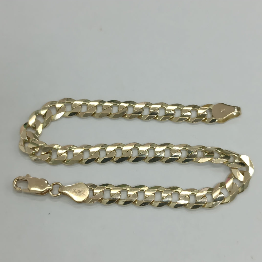 PULSERA TEJIDO BARBADA 14K 18CM 10.1GR CD15020 (NUEVO)