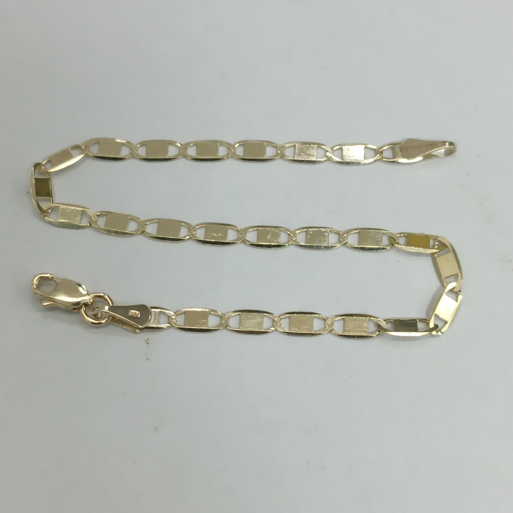 PULSERA TEJIDO GUCHI ESPEJO COMBINADO 10K 18CM 2.2GR GUCHIESPEJO060 (NUEVO)