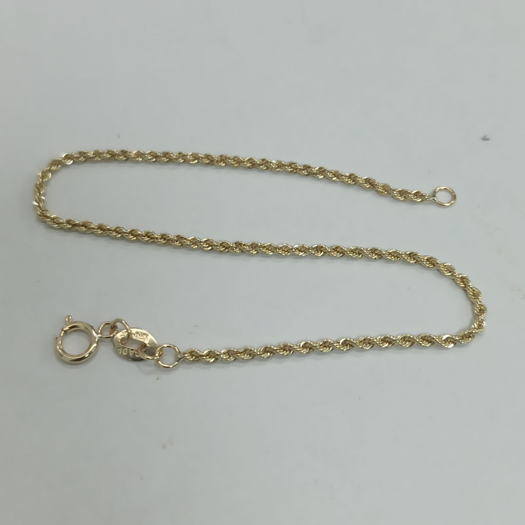 PULSERA TORZAL 10K 18 CM 1.5 GR (NUEVO)
