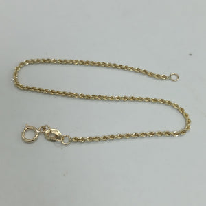 PULSERA TORZAL 10K 18 CM 1.5 GR (NUEVO)
