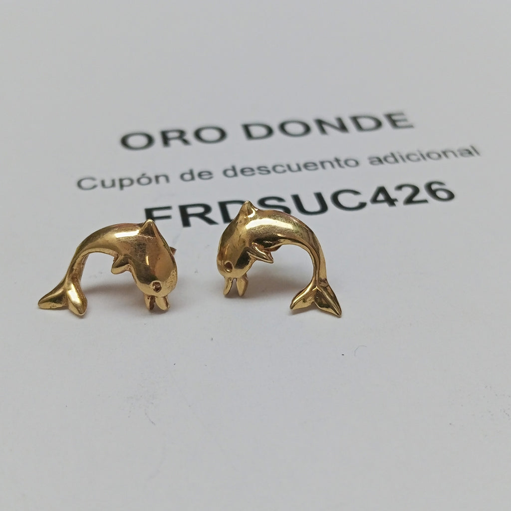 ARETES PAR ORO 10 K 2.5 GRMS (SEMINUEVO)