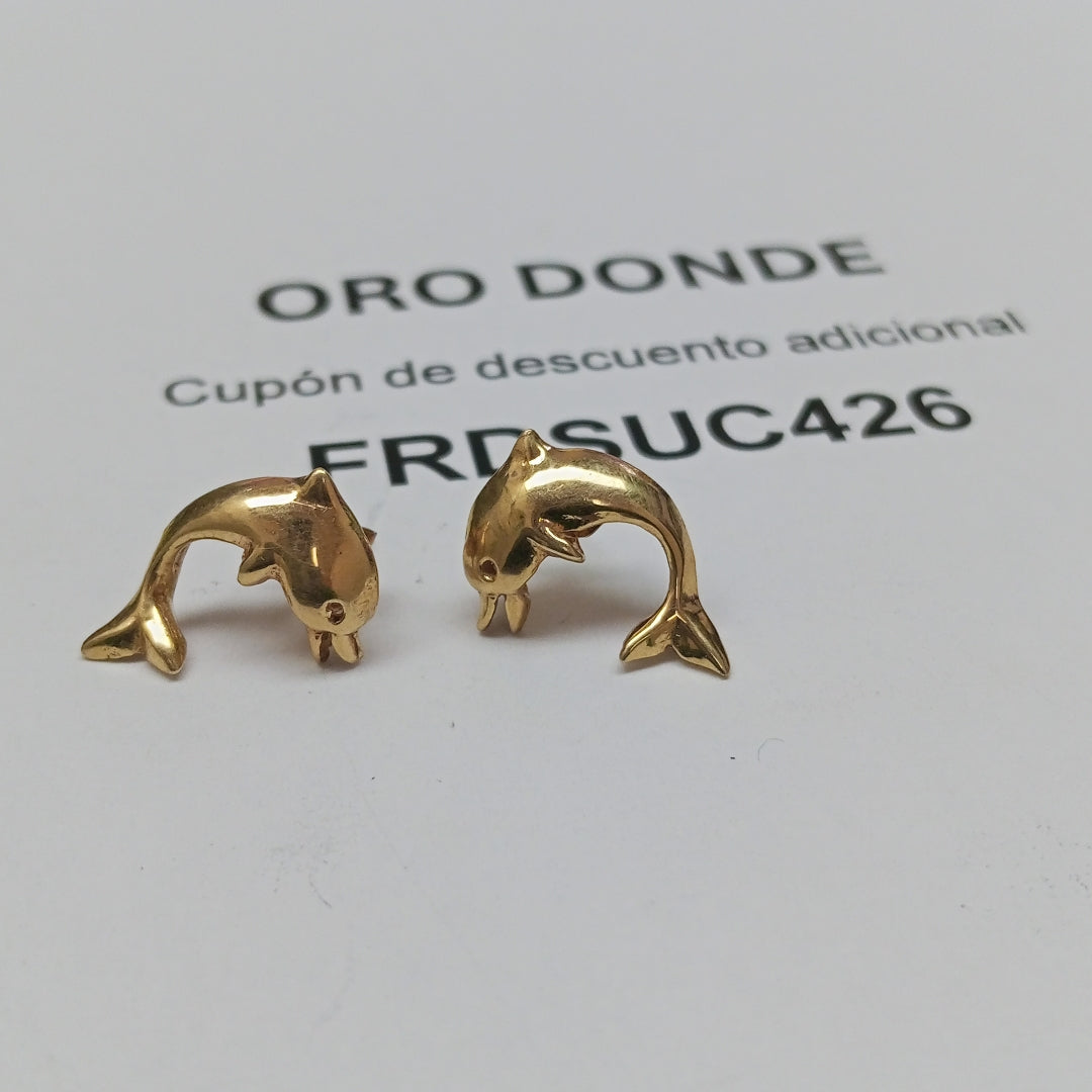 ARETES PAR ORO 10 K 2.5 GRMS (SEMINUEVO)