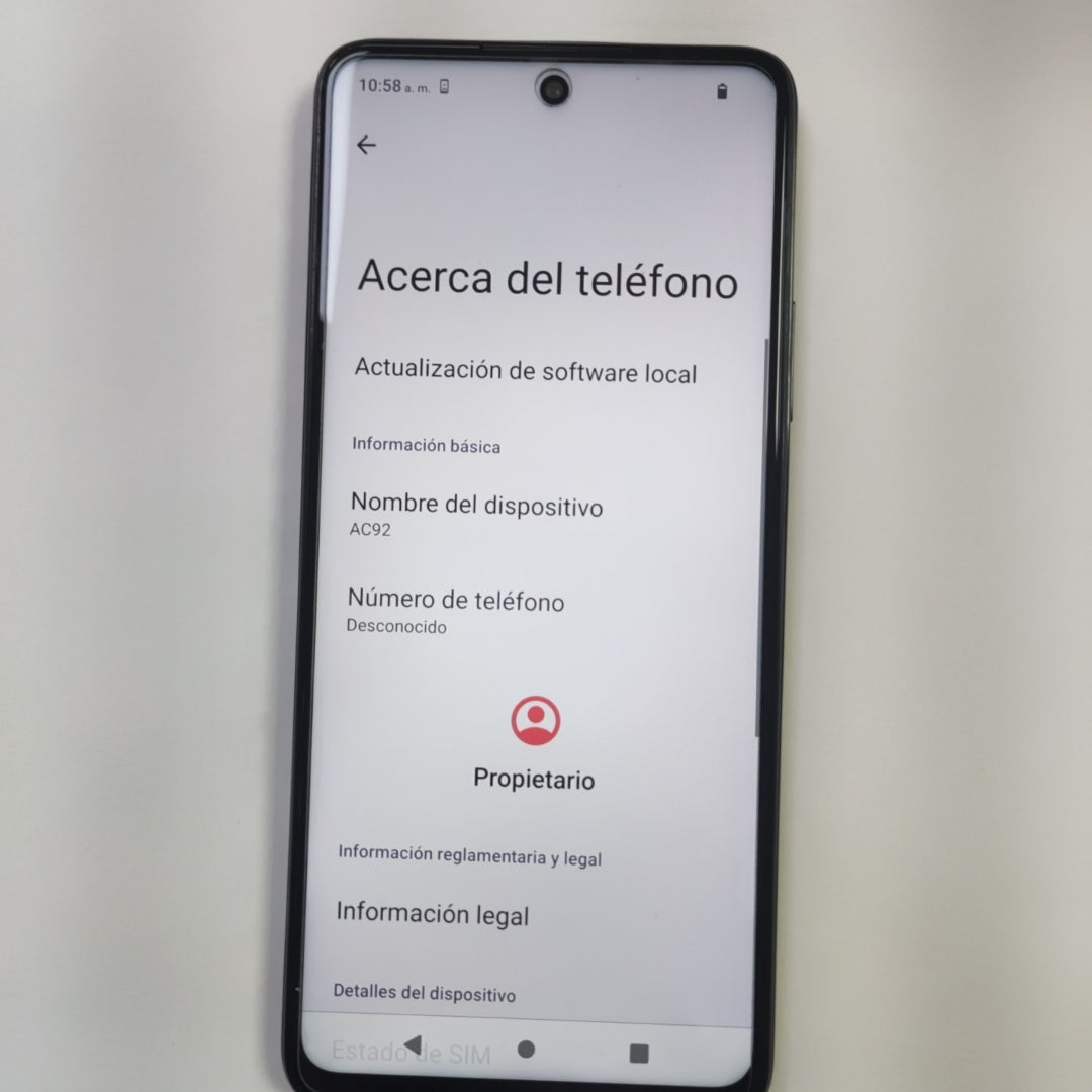 CELULAR ACER SOSPIRO AC92 128 GB 6 GB RAM (SEMINUEVO)
