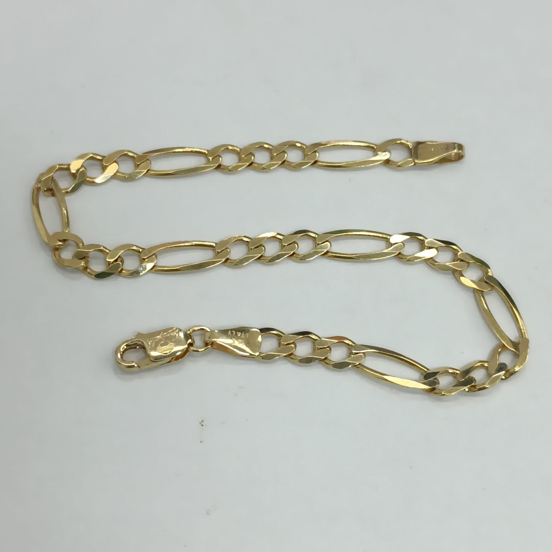 PULSERAS DAMA 3X1 AMARILLA ORO 14K 4.2 (NUEVO)