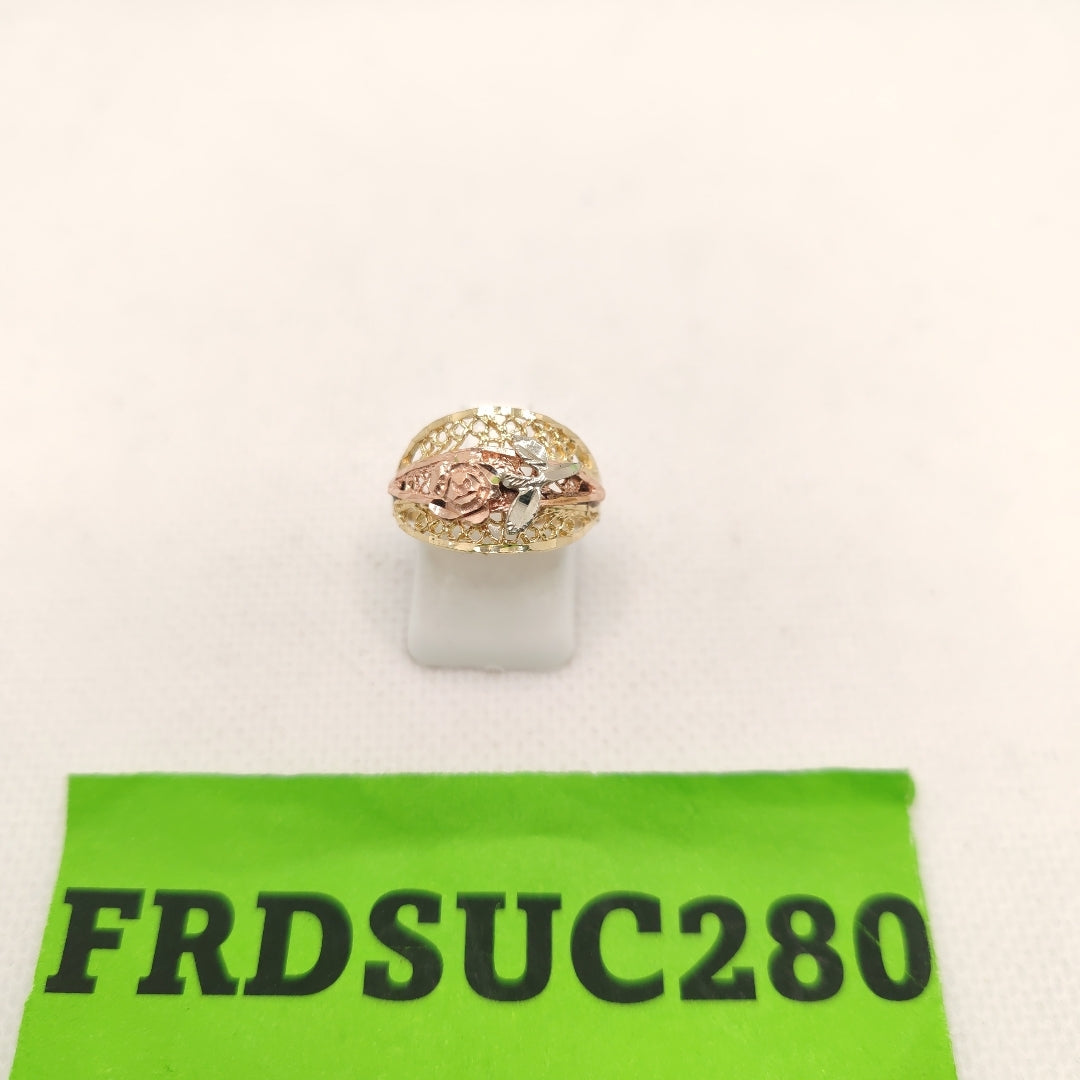 ANILLITO ORO, ORO COMBINADO 14 K 3.4 GRMS (SEMINUEVO)