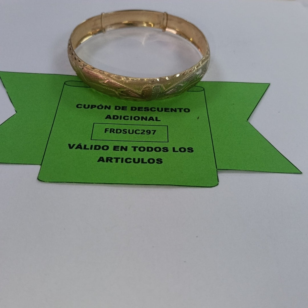 PULSERA RIGIDA ORO 14 K 8.7 GRMS (SEMINUEVO)