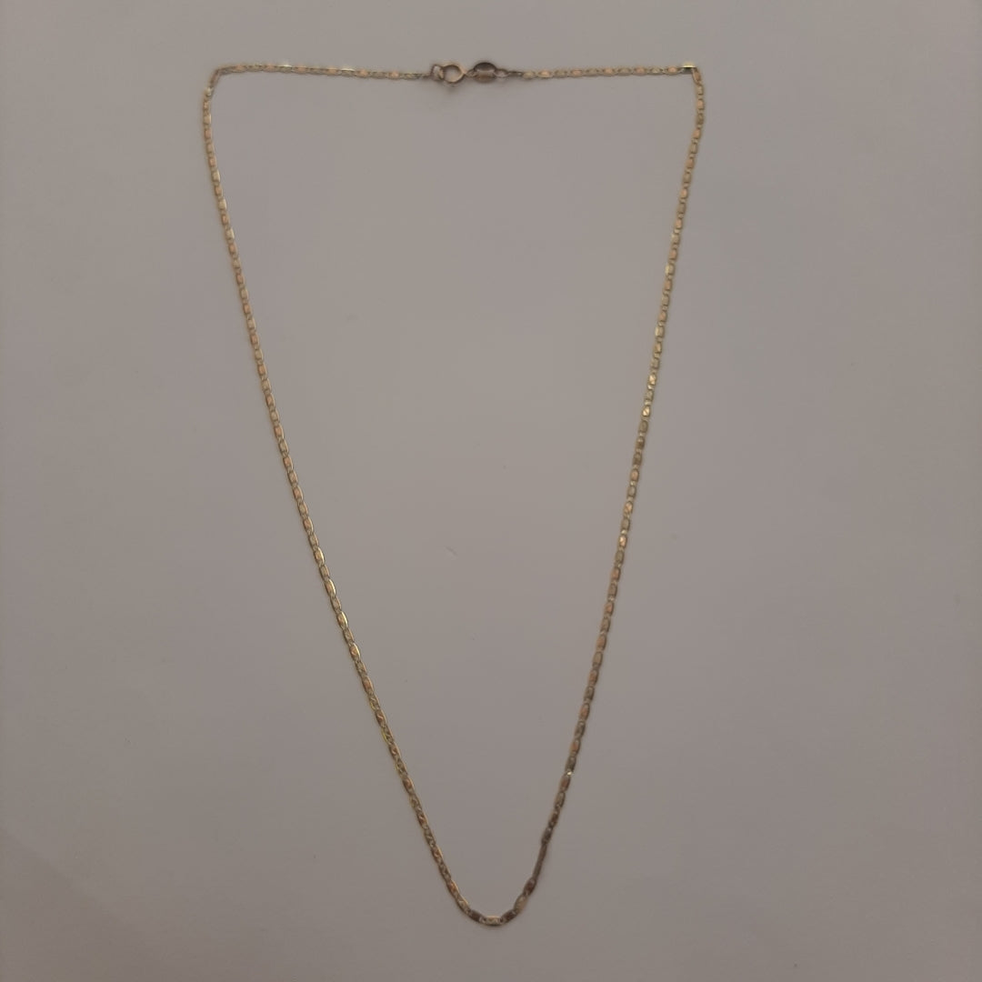CADENA ORO COMBINADO 10 K 1,60 GRMS (SEMINUEVO)