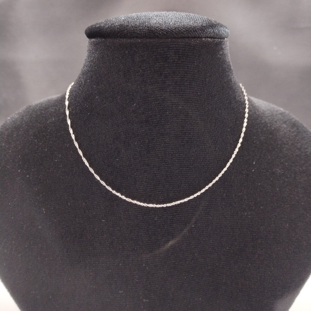 CADENA ORO, ORO BLANCO 14 K 1.2 GRMS (SEMINUEVO)