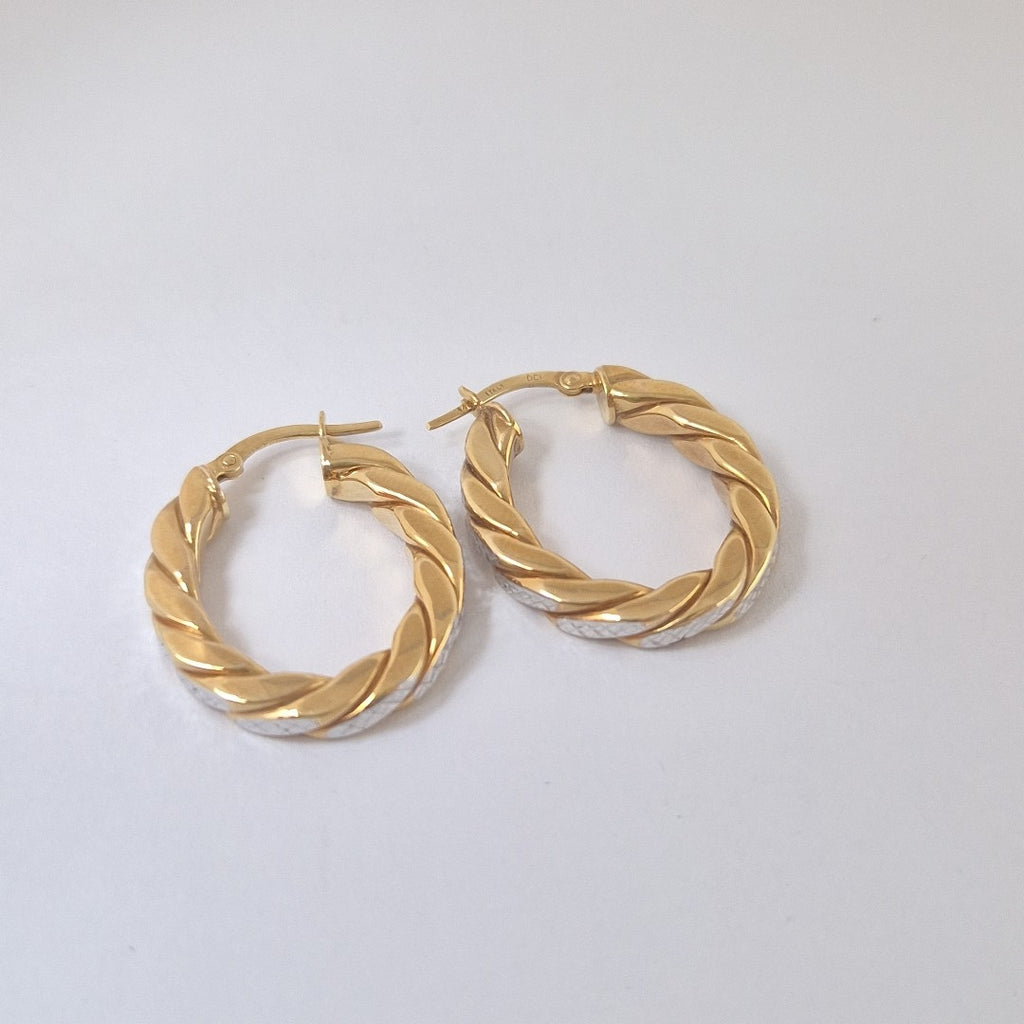 ARRACADAS PAR ORO 14 K 3,10 GRMS (SEMINUEVO)