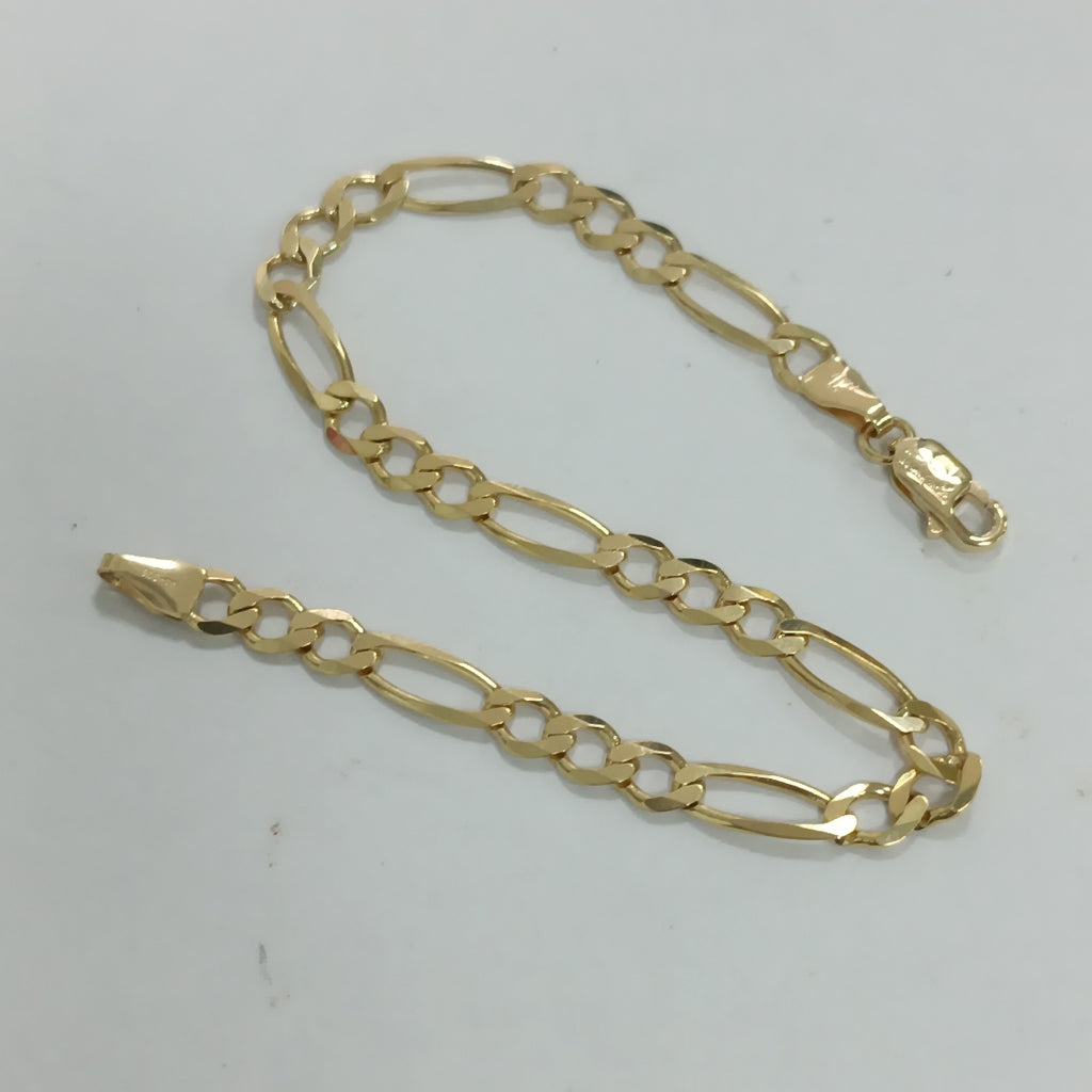 PULSERAS DAMA 3X1 AMARILLA ORO 14K 4.1 (NUEVO)