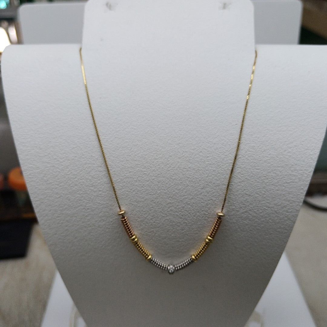 GARGANTILLA ORO, RODIADO 10 K 3.5 GRMS (SEMINUEVO)