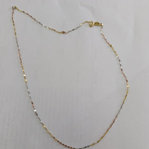 CADENA ORO, ORO COMBINADO 10 K 0.7 GRMS (SEMINUEVO)