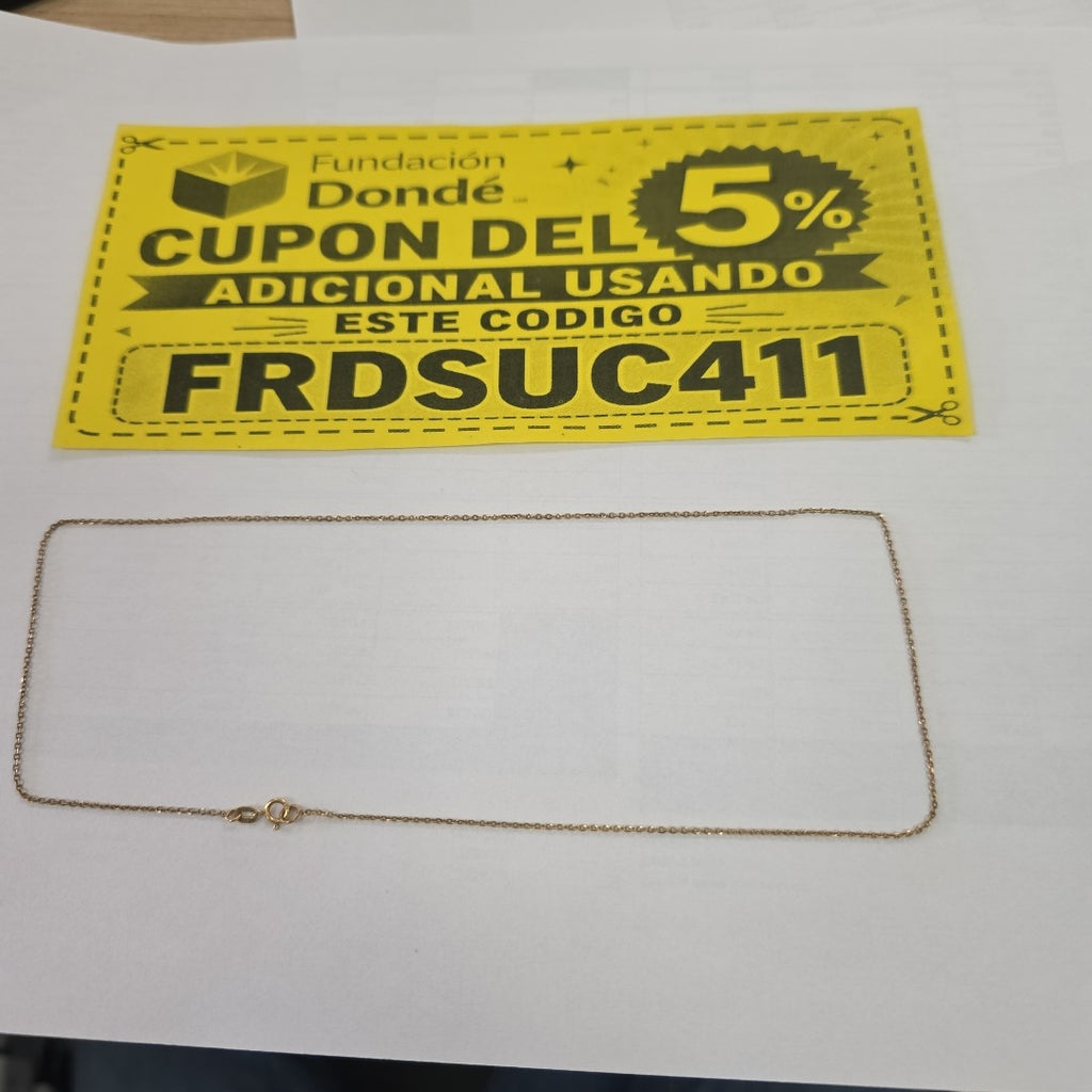 CADENA ORO 14 K 1.2 GRMS (SEMINUEVO)