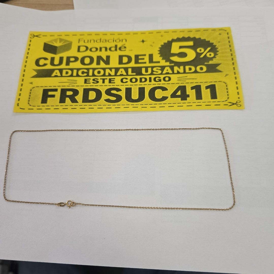 CADENA ORO 14 K 1.2 GRMS (SEMINUEVO)