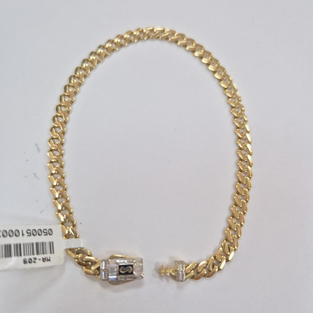 PULSERA CABALLERO MONACO ORO 14K 5.9 (NUEVO)