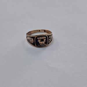 ANILLO DE GRADUACIÓN ORO 8 K 1 GRMS (SEMINUEVO)