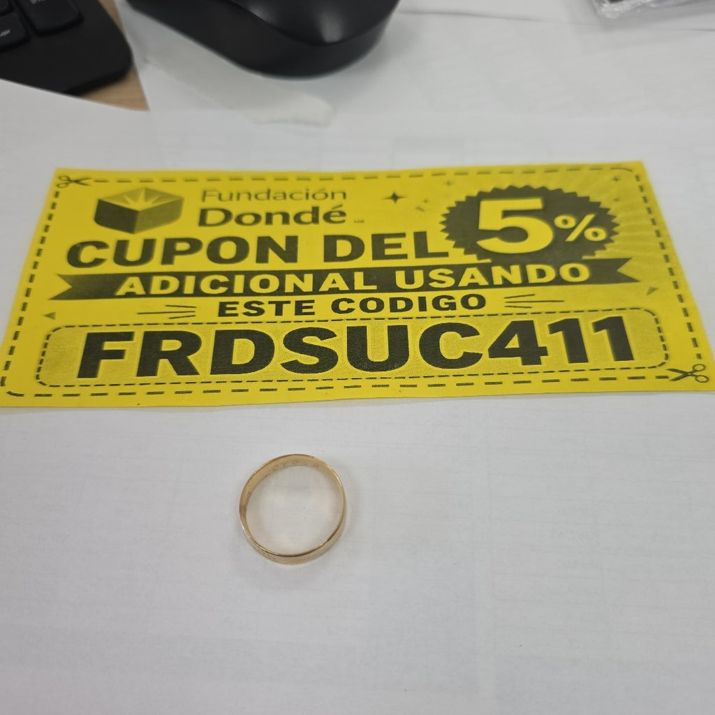 ARGOLLA ORO 14 K 4,00 GRMS (SEMINUEVO)
