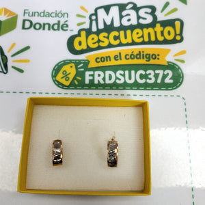 ARRACADAS PAR ORO 10 K 1,80 GRMS (SEMINUEVO)