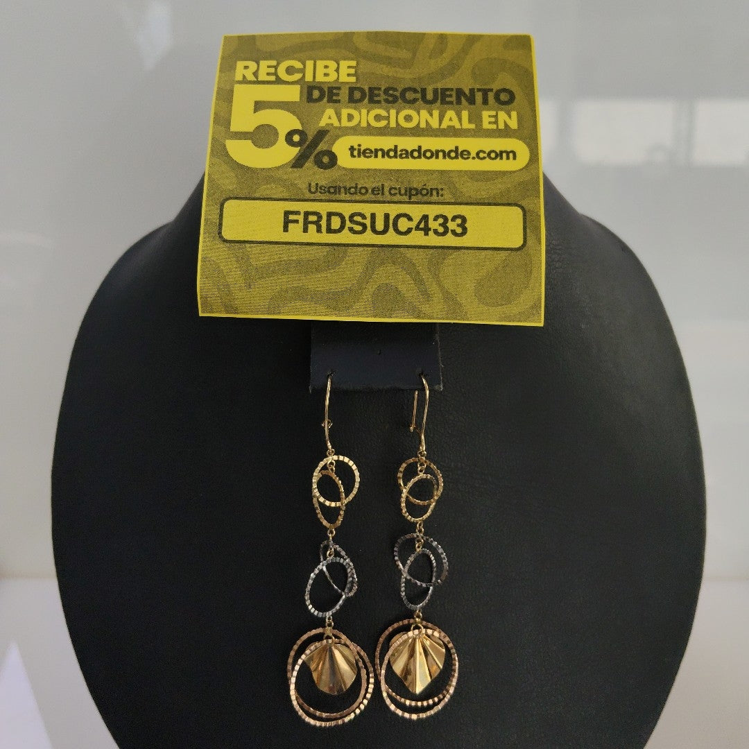 ARETES PAR ORO 14 K 2.9 GRMS (SEMINUEVO)