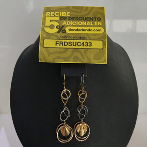 ARETES PAR ORO 14 K 2.9 GRMS (SEMINUEVO)