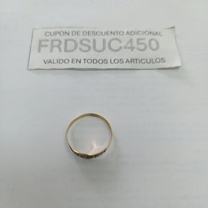 ANILLO DE GRADUACIÓN ORO 8 K 1,00 GRMS (SEMINUEVO)