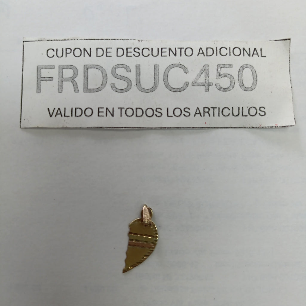 DIJE ORO 10 K 0.6 GRMS (SEMINUEVO)