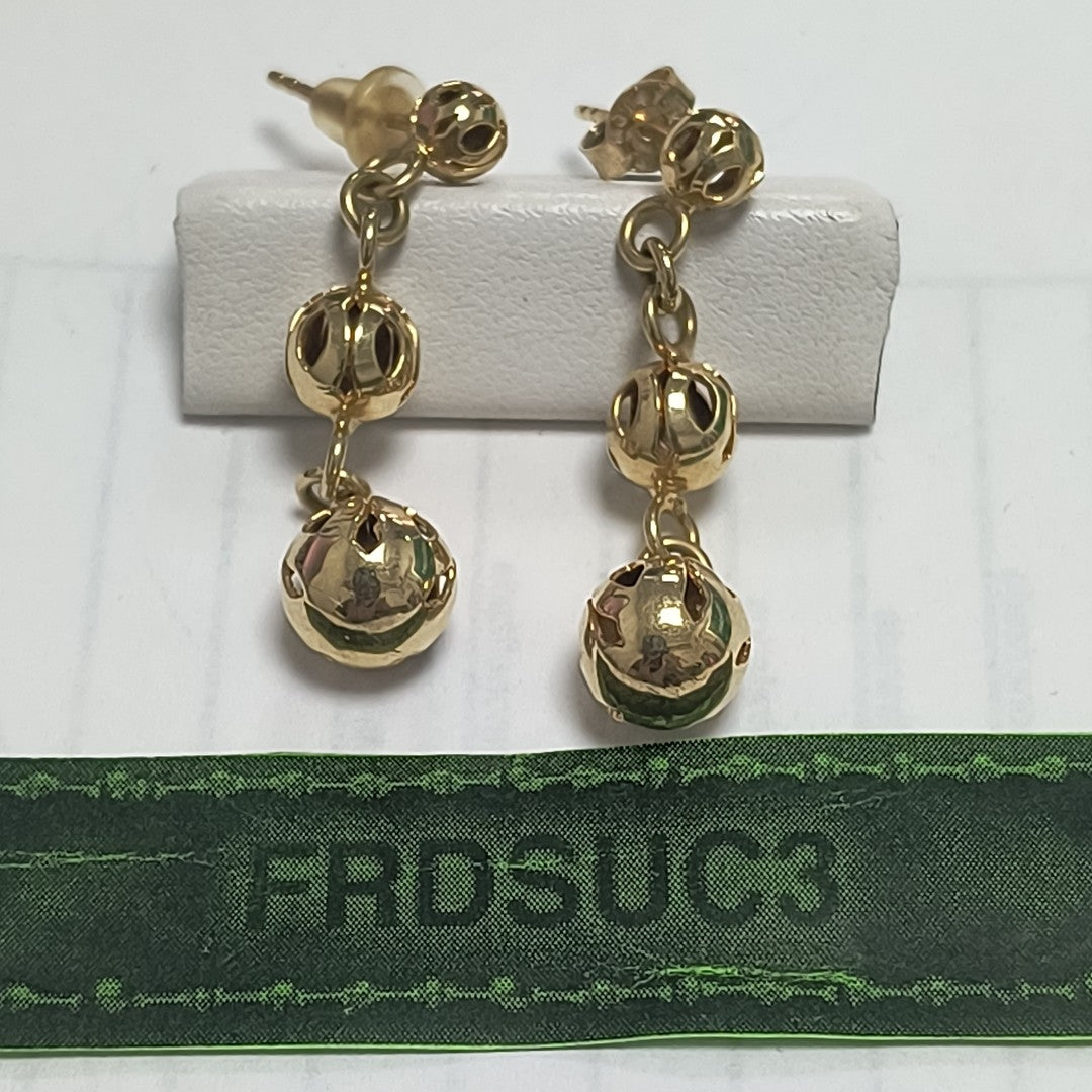 ARETES PAR ORO 14 K 3,60 GRMS (SEMINUEVO)