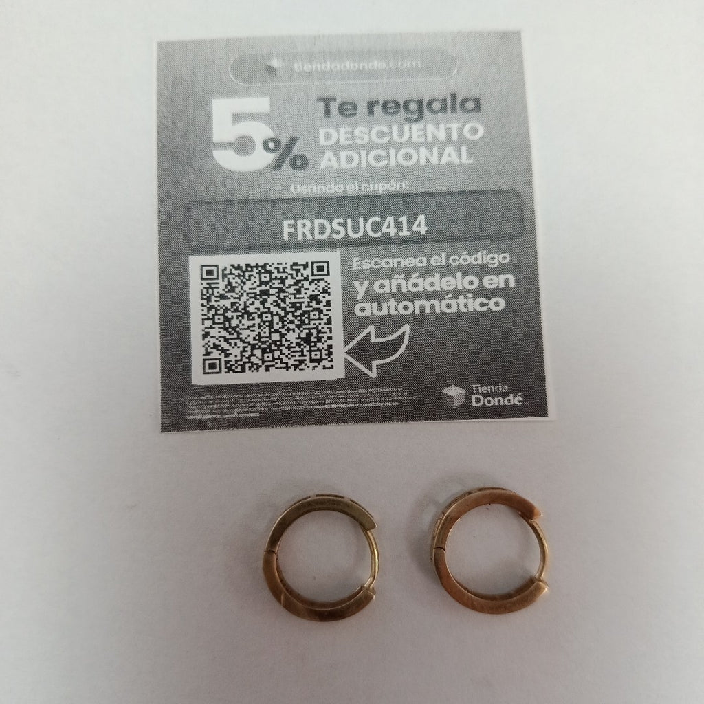 ARRACADAS PAR ORO 10 K 2,10 GRMS (SEMINUEVO)