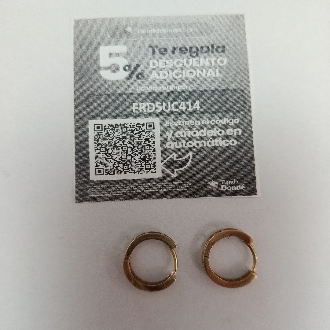 ARRACADAS PAR ORO 10 K 2,10 GRMS (SEMINUEVO)