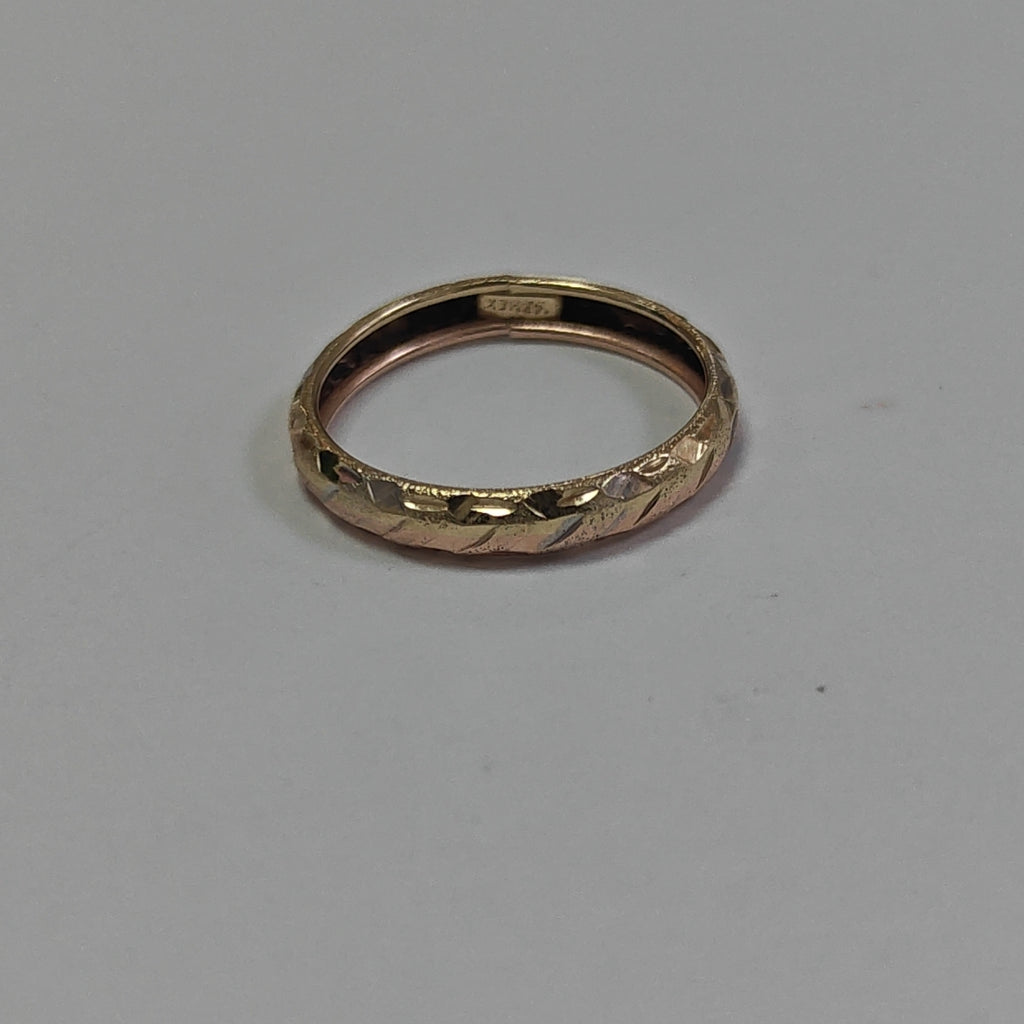 ARGOLLA ORO COMBINADO 14 K 0,90 GRMS (SEMINUEVO)