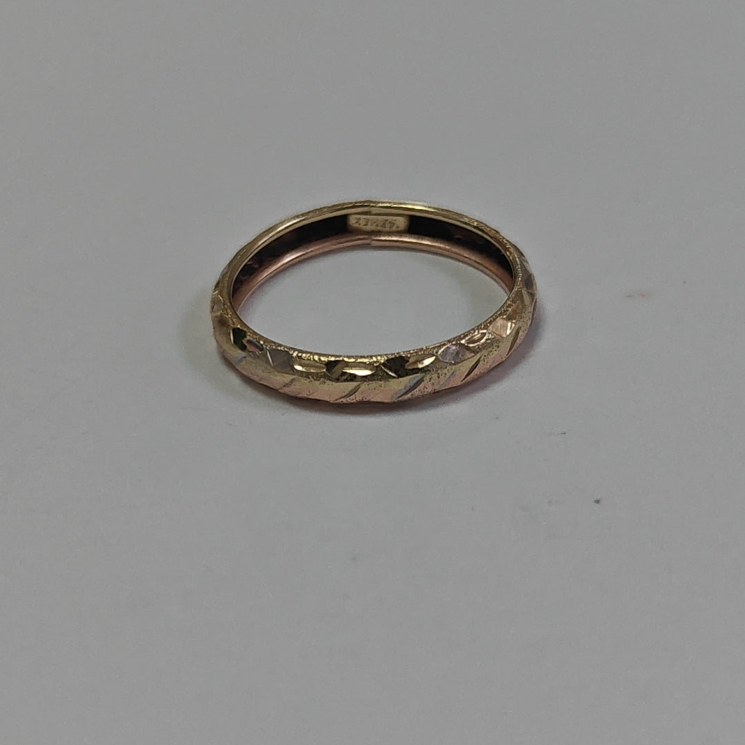 ARGOLLA ORO COMBINADO 14 K 0,90 GRMS (SEMINUEVO)