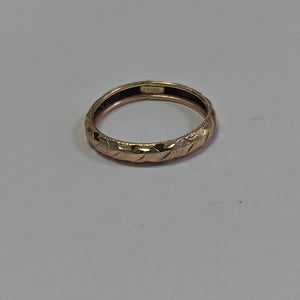 ARGOLLA ORO COMBINADO 14 K 0,90 GRMS (SEMINUEVO)