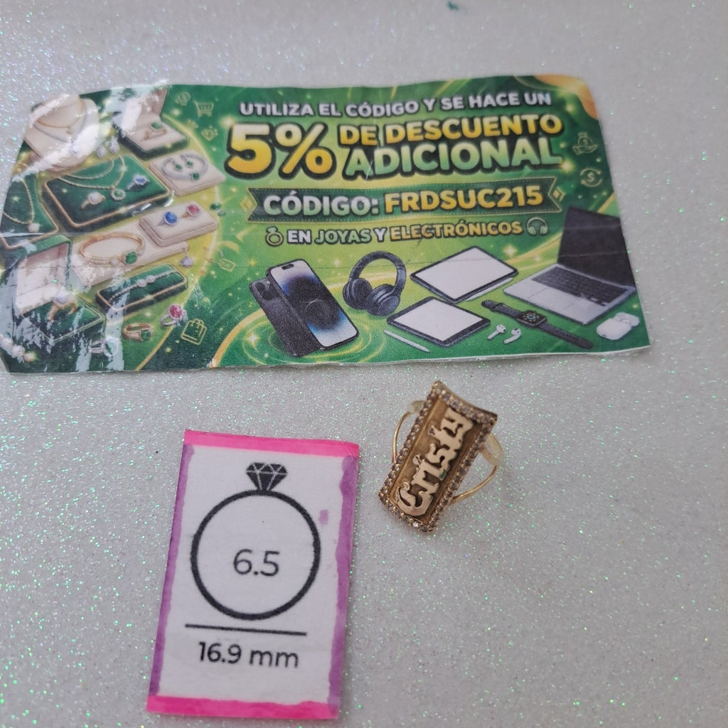 ANILLITO ORO 10 K 3,90 GRMS (SEMINUEVO)