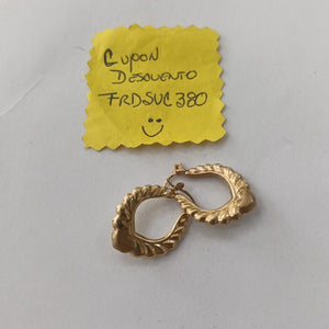 ARRACADAS PAR ORO 14 K 2.2 GRMS (SEMINUEVO)