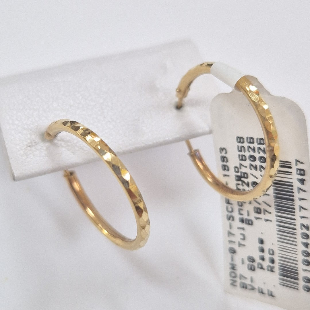 ARRACADAS PAR ORO 14 K 1,20 GRMS (SEMINUEVO)