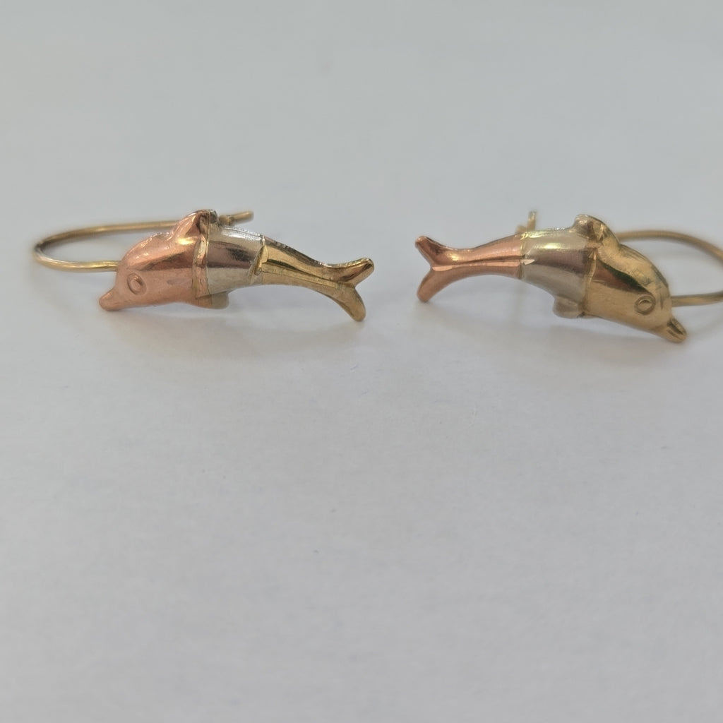 ARETES PAR ORO COMBINADO 10 K 1.1 GRMS (SEMINUEVO)