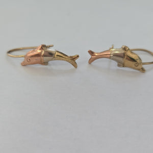 ARETES PAR ORO COMBINADO 10 K 1.1 GRMS (SEMINUEVO)
