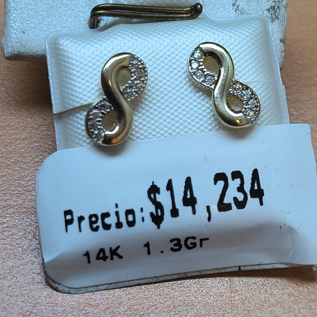 BROQUELES ORO 14K 1.3 (NUEVO)