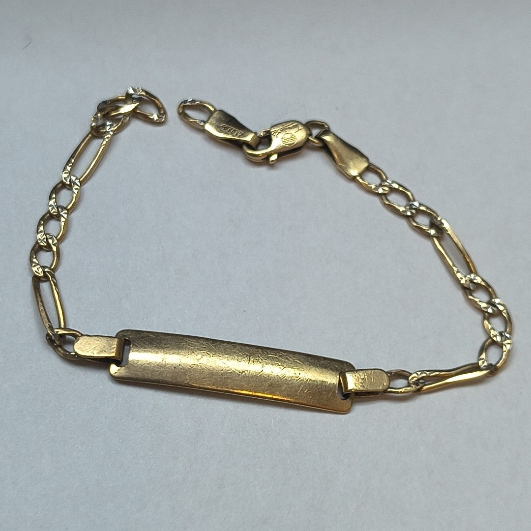 ESCLAVA ORO, RODIADO 10 K 2.6 GRMS (SEMINUEVO)