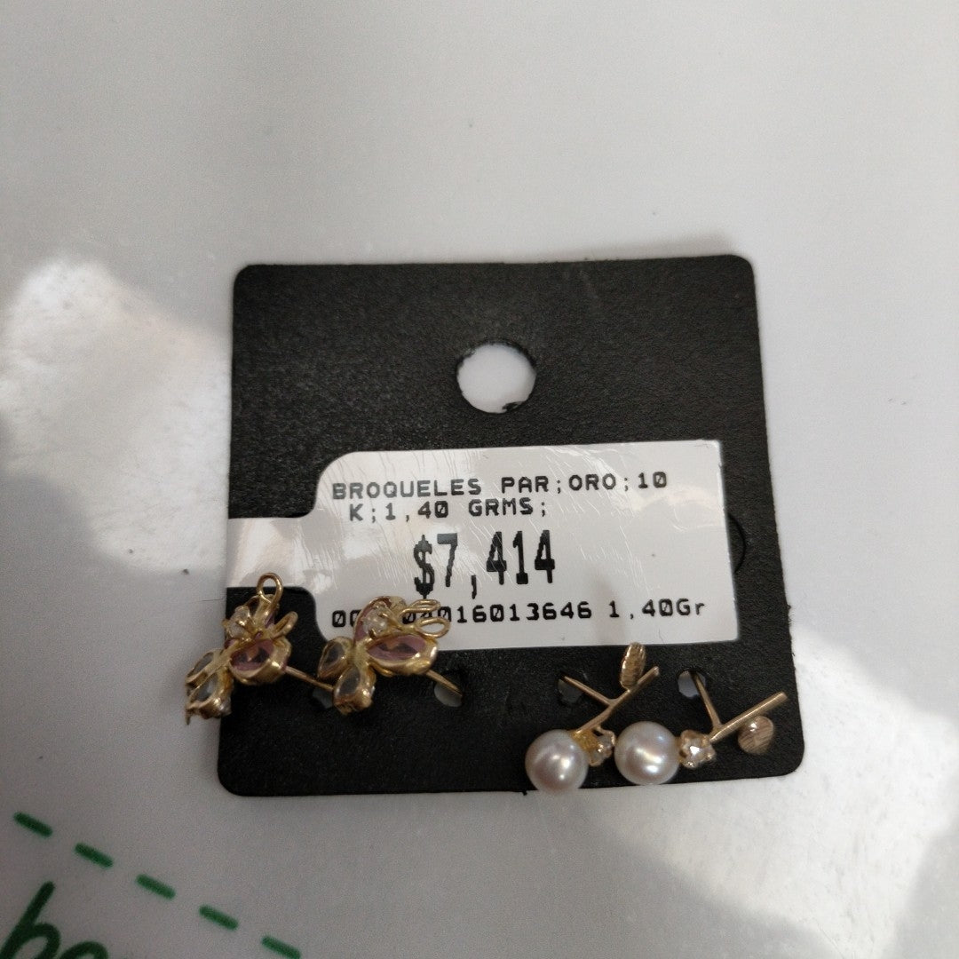 BROQUELES PAR ORO 10 K 1,40 GRMS (SEMINUEVO)