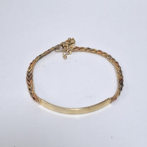 ESCLAVA ORO COMBINADO 14 K 8.9 GRMS (SEMINUEVO)