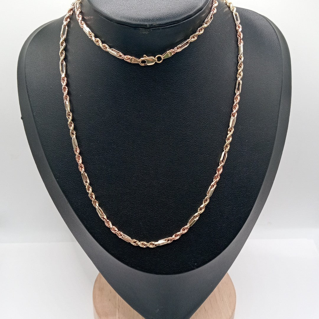 CADENA ORO COMBINADO 10 K 8,40 GRMS (SEMINUEVO)